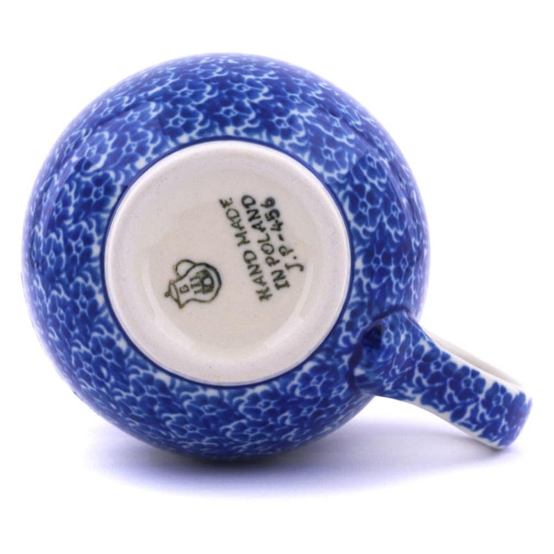 Polish Pottery Gallery Polish Pottery Mug - 11 oz. Bubble - Peacock Feather - Image 4